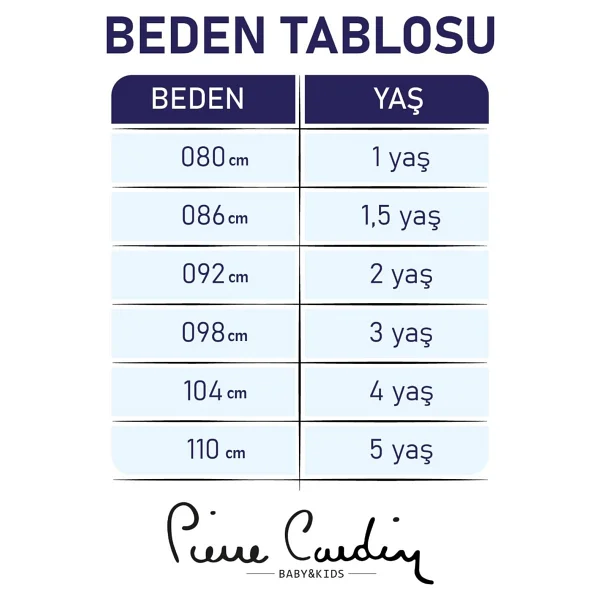 Pierre Cardin Erkek Bebek Çıtçıtlı Kısa Kol Tişört 302628 - Mavi - 12 - 18 Ay - Görsel 3