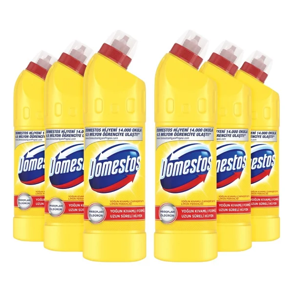 Domestos Limon Ferahlığı Çamaşır Suyu 750 Ml 6'lı - Görsel 2