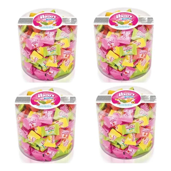 Elvan Ibon Sütlü Meyveli Şeker 4 X 1 Kg - 4 Kg - Görsel 2