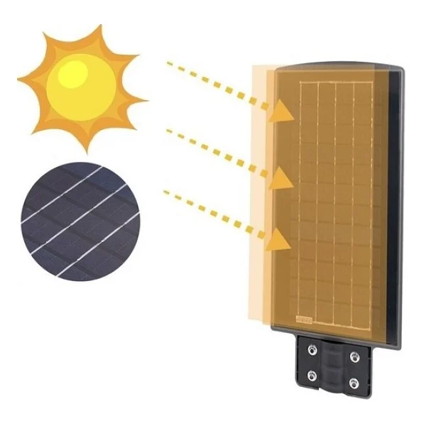 Cata Sokak Armatürü Beyaz Işık 60w Solar Ct-4691 - Görsel 4