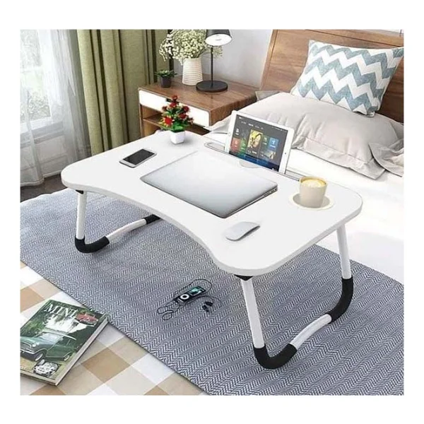 Hodbehod Yatak Koltuk Masa Üstü Keyif Laptop Kahvaltı Sehpası Beyaz - 39 X 59 X 28 Cm - Görsel 9