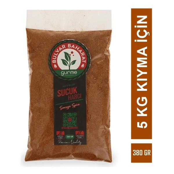 Bulvar Baharat Geleneksel Sucuk Harcı / Sucuk Baharatı 380 Gr (5 Kg Kıyma Için) - Görsel 2