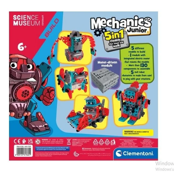 Clementoni Mechanics Junior 5 İn 1 Hareketli Robot 61360 - Görsel 2