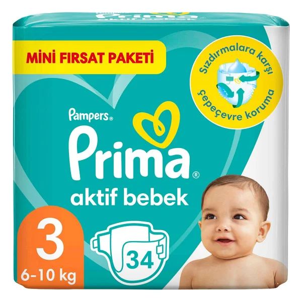 Prima Aktif 4 Numara Maxi 30'lu Bebek Bezi - Görsel 8