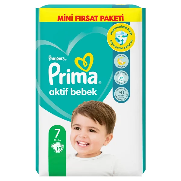 Prima Aktif 7 Numara Xx Large 20'li Bebek Bezi - Görsel 2