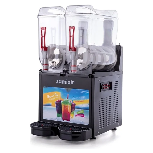 Samixir Twin Allure Slush24.Ba Siyah 12+12 Lt Buzlaş Makinesi - Görsel 2