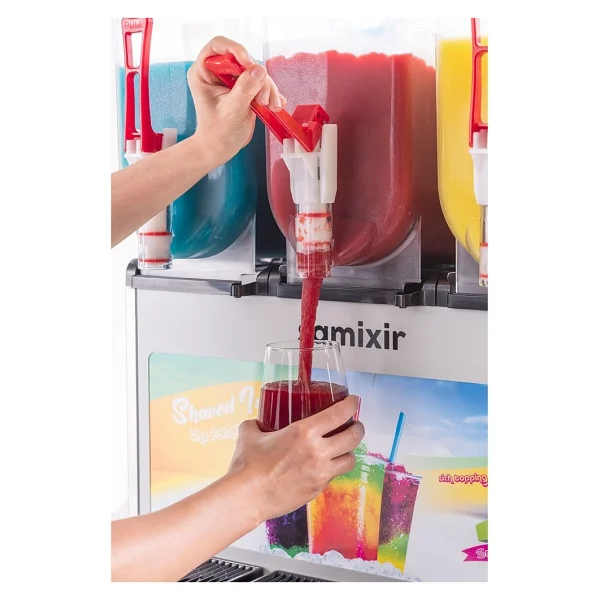 Samixir Triple Allure Slush36.Ia Inox 12+12+12+ Lt Buzlaş Makinesi - Görsel 5