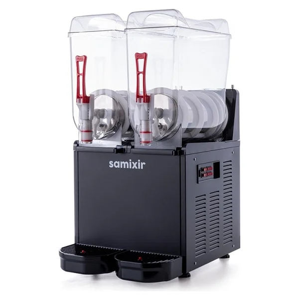 Samixir Twin Slush24.B 12+12 Lt Siyah Buzlaş Makinesi - Görsel 2