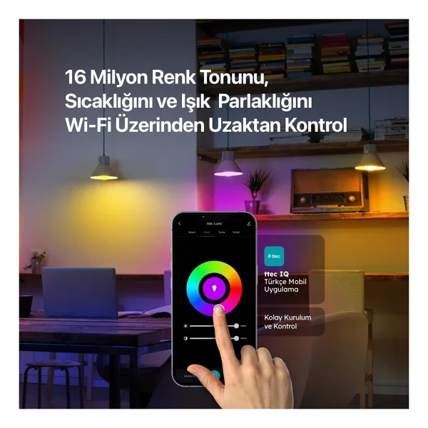 Ttec 2aa01 Lumi Akıllı Wi-Fi LED Ampul - Görsel 3