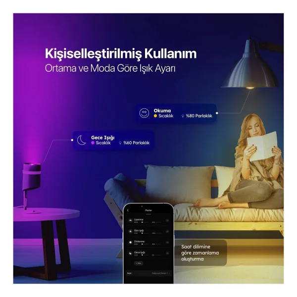 Ttec 2aa01 Lumi Akıllı Wi-Fi LED Ampul - Görsel 4