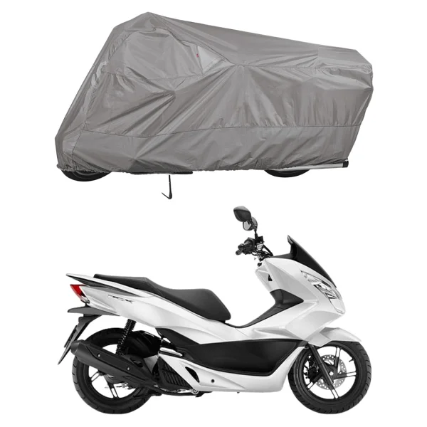 Teksin Honda Pcx 125 Arka Çanta Uyumlu Motosiklet Brandası Motor Brandası (A+ Kalite) - Gri - Görsel 5