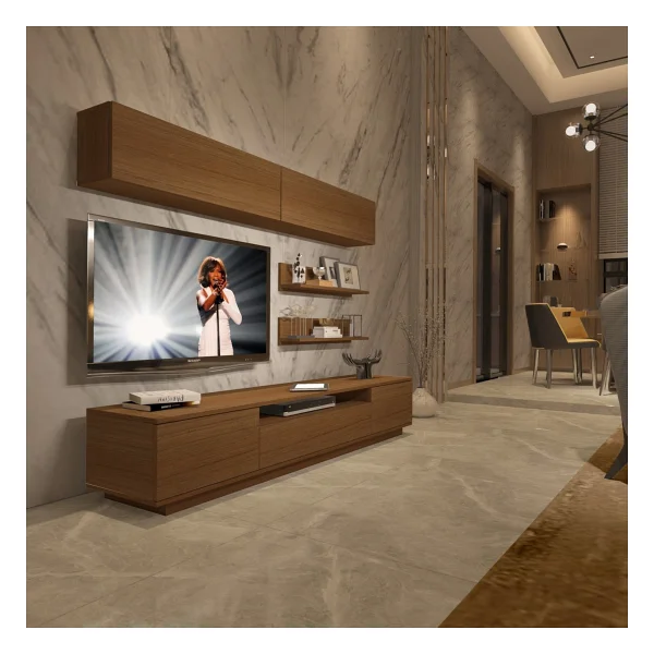 Decoraktiv Trendstyle 5s Mdf TV Ünitesi TV Sehpası - Pera - Beyaz - Görsel 7
