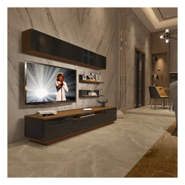 Decoraktiv Trendstyle 5s Mdf TV Ünitesi TV Sehpası - Pera - Beyaz - Görsel 8