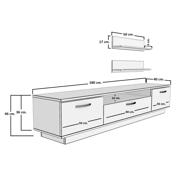 Decoraktiv Trendstyle 4 Mdf TV Sehpası - Görsel 3