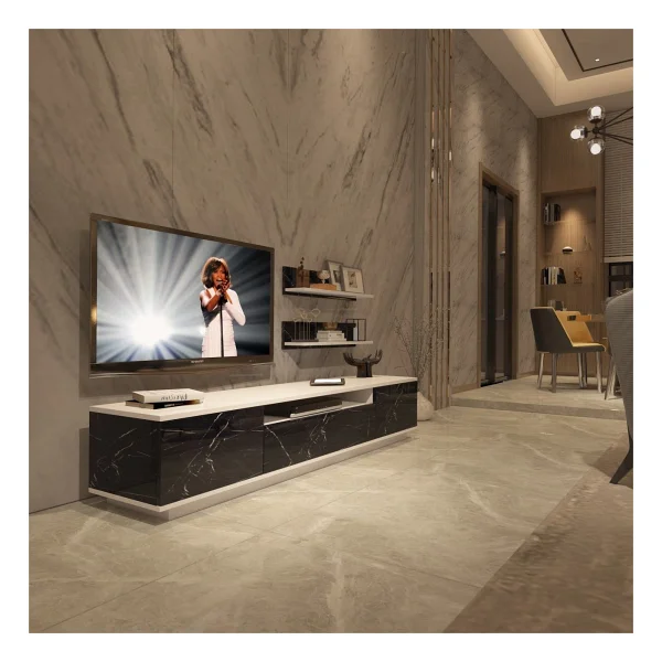 Decoraktiv Trendstyle 4s Mdf TV Ünitesi TV Sehpası - Pera - Beyaz - Görsel 6