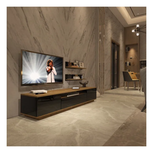Decoraktiv Trendstyle 4s Mdf TV Ünitesi TV Sehpası - Pera - Beyaz - Görsel 8