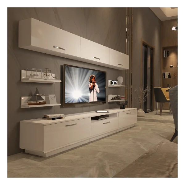 Decoraktiv Trendstyle 8y Slm TV Ünitesi TV Sehpası Naturel Ceviz - Görsel 9