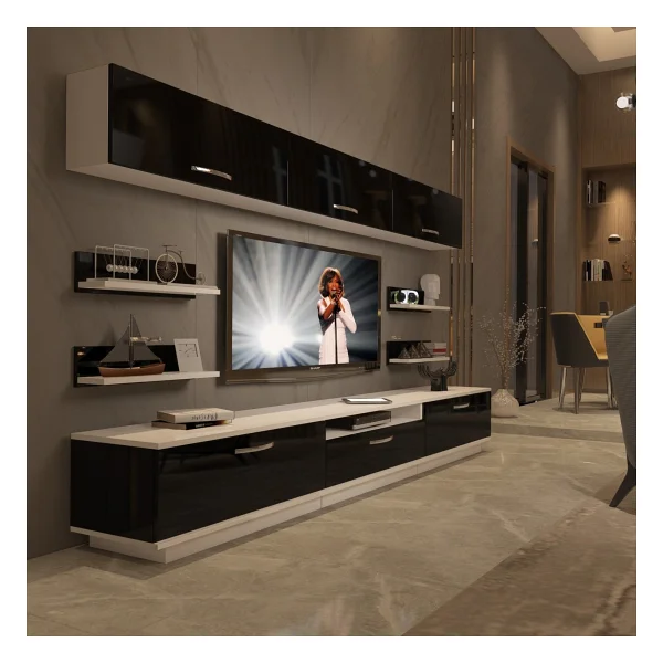 Decoraktiv Trendstyle 8y Slm TV Ünitesi TV Sehpası Naturel Ceviz - Görsel 8