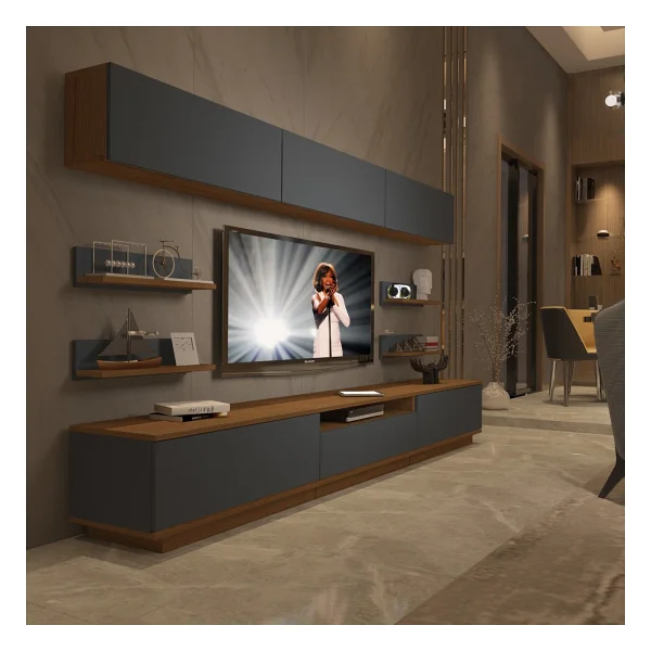 Decoraktiv Trendstyle 8ys Mdf TV Ünitesi TV Sehpası - Beyaz - Pera - Görsel 5