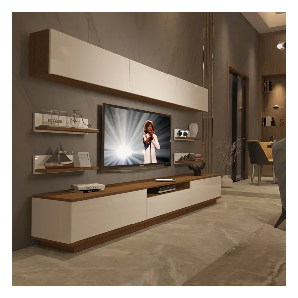 Decoraktiv Trendstyle 8ys Mdf TV Ünitesi TV Sehpası - Beyaz - Pera - Görsel 7