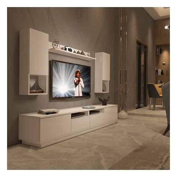 Decoraktiv Trendstyle 5220das Slm TV Ünitesi TV Sehpası Naturel Ceviz - Görsel 5