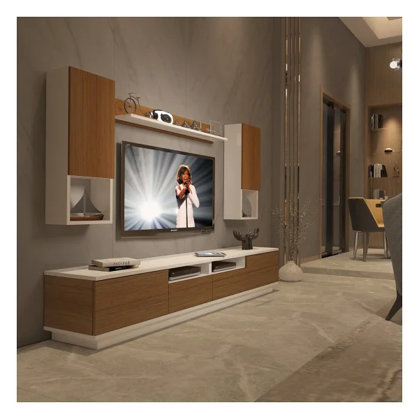 Decoraktiv Trendstyle 5220das Slm TV Ünitesi TV Sehpası Naturel Ceviz - Görsel 6