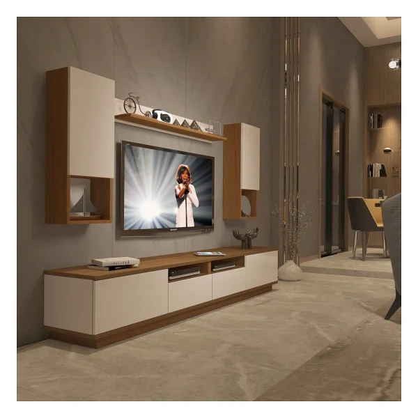 Decoraktiv Trendstyle 5220das Slm TV Ünitesi TV Sehpası Naturel Ceviz - Görsel 7