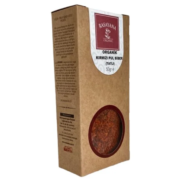 Rasayana Organik 50 Gr Tatlı Kırmızı Pul Biber - Görsel 2