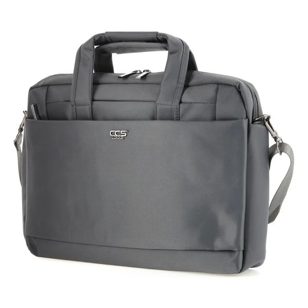 Ççs Lüks Kumaş Çok Gözlü Laptop & Evrak Çantası Siyah 71432 - Görsel 2