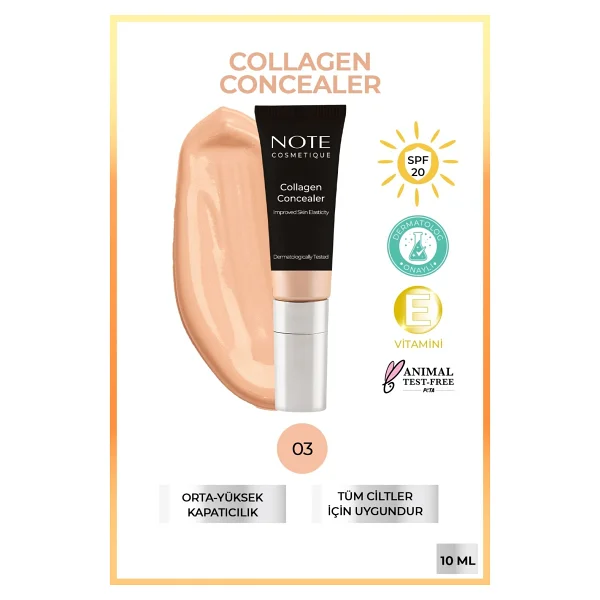 Note Collagen Spf 20 03 10 Ml Likit Kapatıcı - Görsel 7