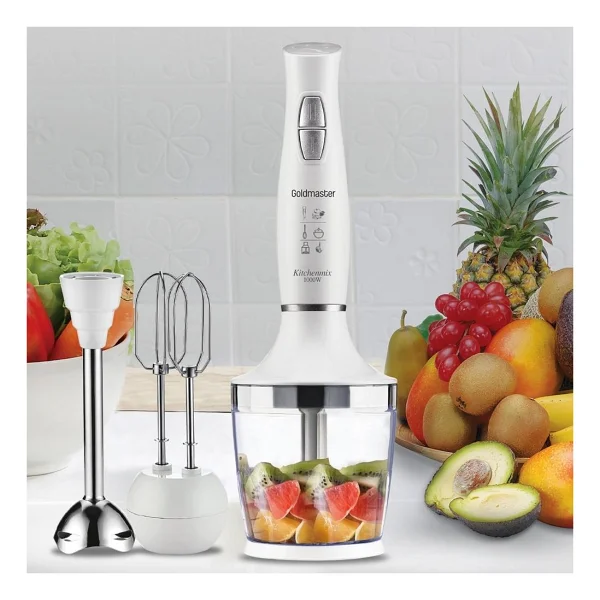 Goldmaster Kitchenmix In-6140 1000 W 3in1 Blender Set Beyaz - Görsel 4