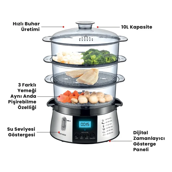 Goldmaster Gm-7269 Cookfit Buharlı Pişirici - Görsel 2