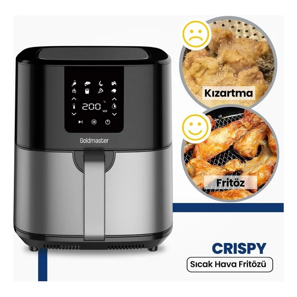 Goldmaster Crispy Gm7459 7 Lt Yağsız Fritöz - Görsel 5