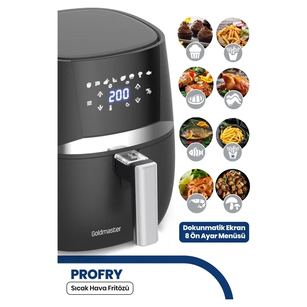 Goldmaster Profry Gm7467 4.3 Lt Yağsız Fritöz - Görsel 2