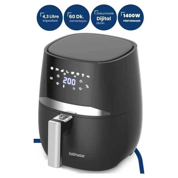 Goldmaster Profry Gm7467 4.3 Lt Yağsız Fritöz - Görsel 3