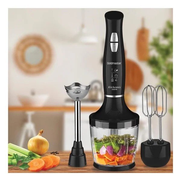 Goldmaster Kitchenmix In-6140s 1000 W 3in1 Blender Set Siyah - Görsel 6