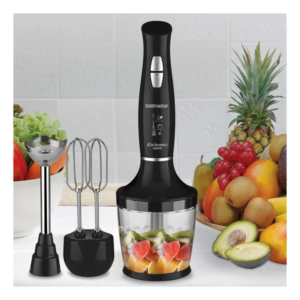 Goldmaster Kitchenmix In-6140s 1000 W 3in1 Blender Set Siyah - Görsel 5