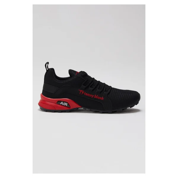 Tonny Black Erkek Füme Rahat Kalıp Termo Taban Bağcıklı Sneaker - Görsel 10
