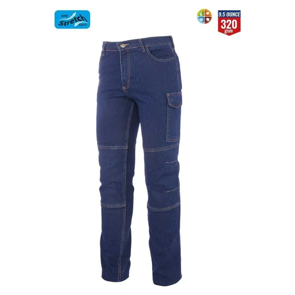 Myform Iş Takımı Likralı Kot Pantalon Ve Kot Iş Montu Myform 3109-2150 - Görsel 4