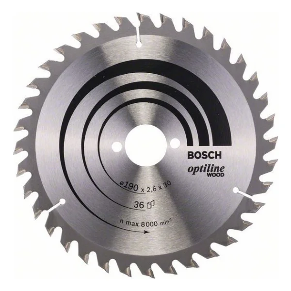 Bosch 2608640616 Optiline Wood 190x30 Mm 36 Diş Daire Testere Bıçağı - Görsel 2