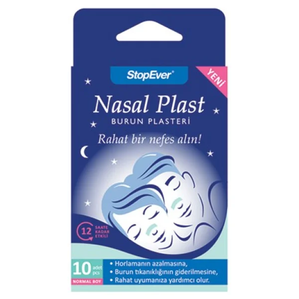 Stopever Nasal Plast 10'lu Büyük Boy Burun Plasteri - Görsel 2
