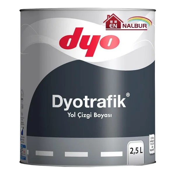 Dyo Trafik Yol Çizgi Boyası 2,5 Litre Beyaz - Görsel 3