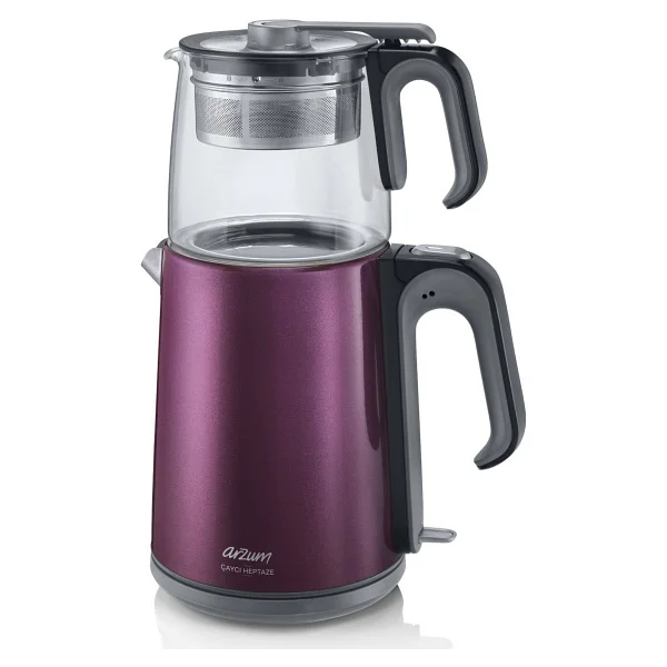 Arzum Ar3031 Çaycı Heptaze 1650 W Cam Demlikli Çay Makinesi - Görsel 7