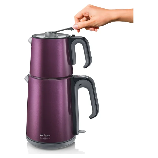 Arzum Ar3032 Çaycı Heptaze 1650 W Çelik Çay Makinesi - Görsel 4