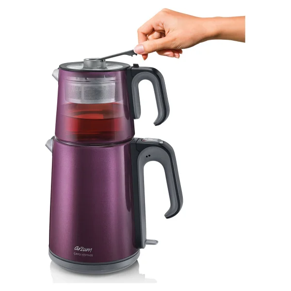 Arzum Ar3032 Çaycı Heptaze 1650 W Çelik Çay Makinesi - Görsel 5