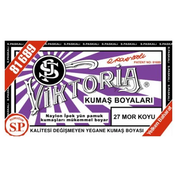Viktoria Kumaş Boyası Koyu Mor - Görsel 2