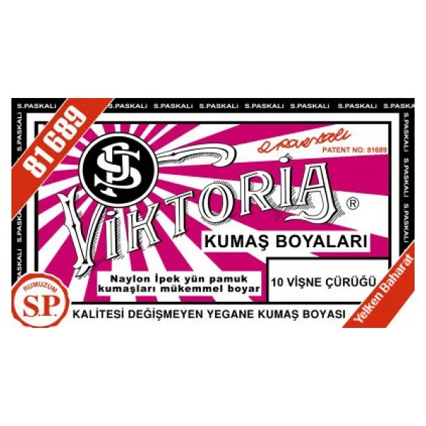 Viktoria Kumaş Boyası Koyu Mor - Görsel 4