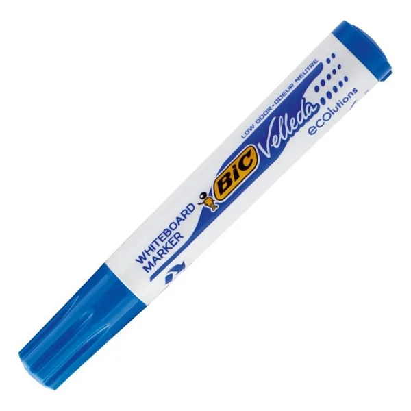 Bic Velleda 1751 Kesik Uçlu Tahta Kalemi Mavi - Görsel 7