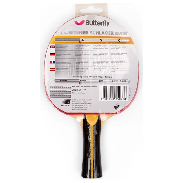 Butterfly Werner Schlager Silver Masa Tenisi Raketi - Görsel 3