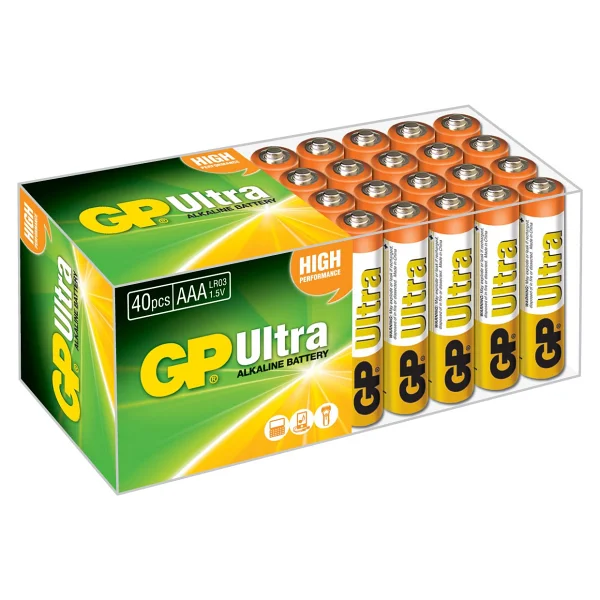 Gp Lr03 Ultra Alkalin 40'lı Aaa İnce Kalem Pil - Görsel 5